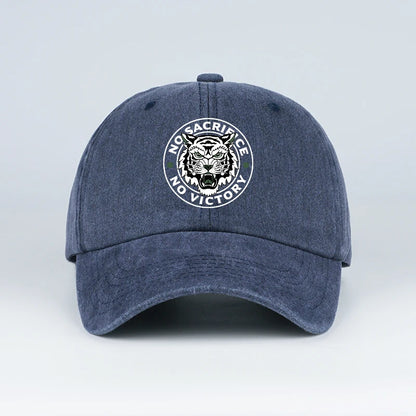 Tiger Logo Washed Baseball Cap Soft Comfortable Lightweight Breathable Adjustable Trendy Fashion Unisex