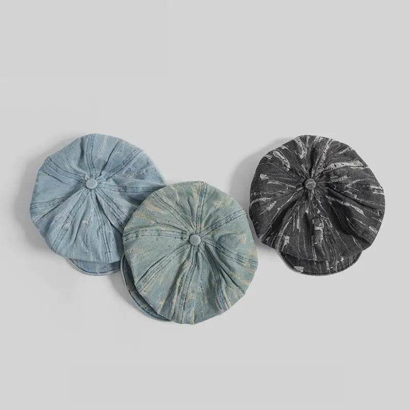 Korean Style Women's Denim Beret