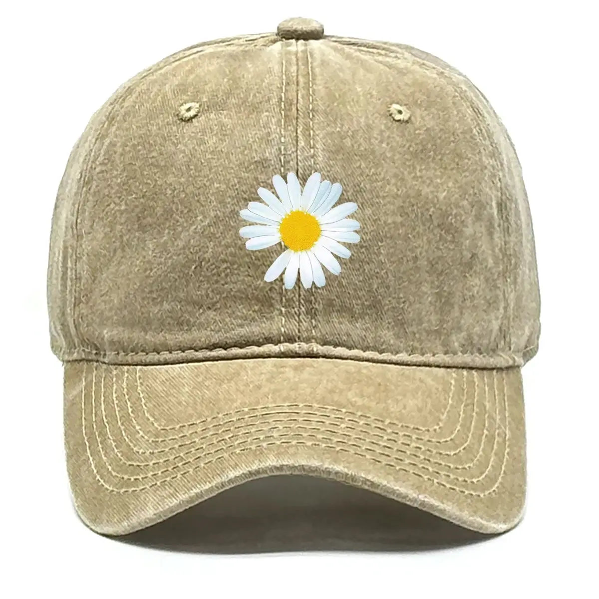 Daisy Print Baseball Cap