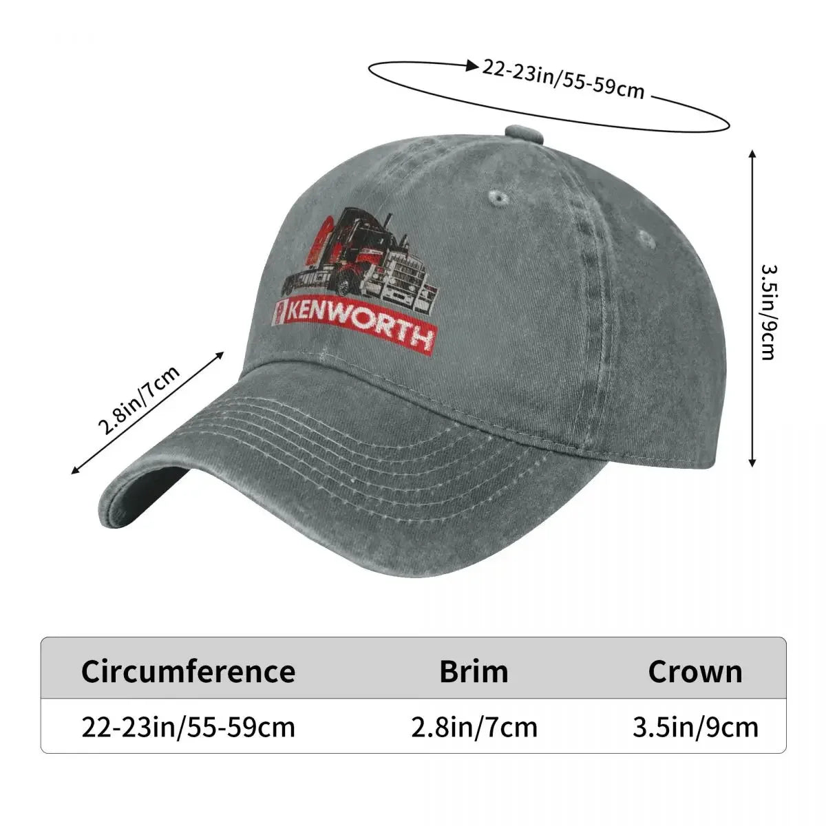Kenworth Truck Peterbilt Camiseta Fashion Baseball Cap