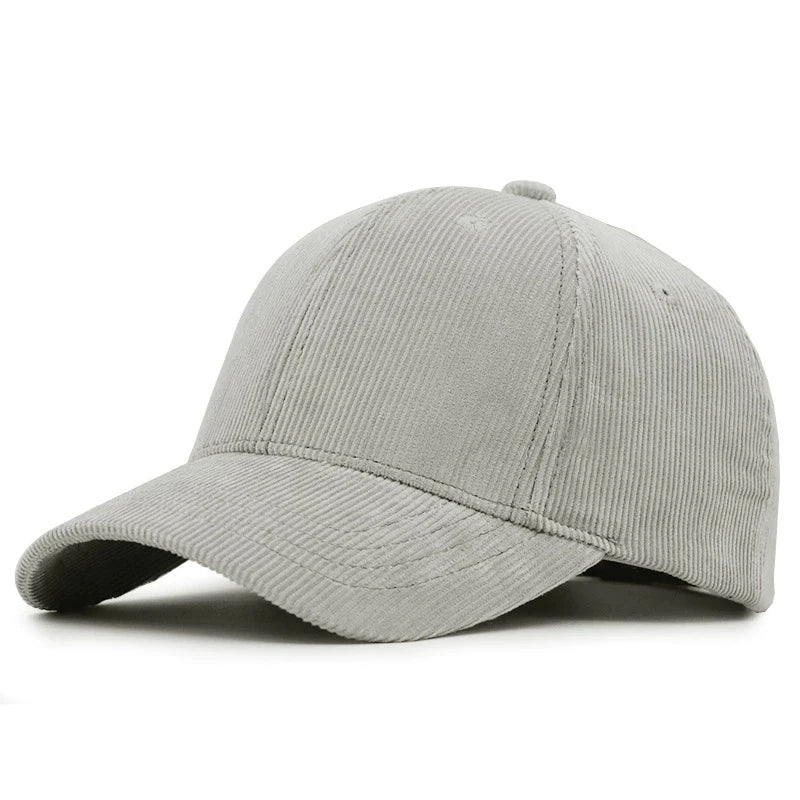 Corduroy Hat For Men With Large Head Circumference Size Baseball Cap