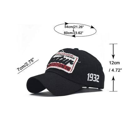 New Men Baseball Cap Letter Embroidery Summer Fashion Cotton Women