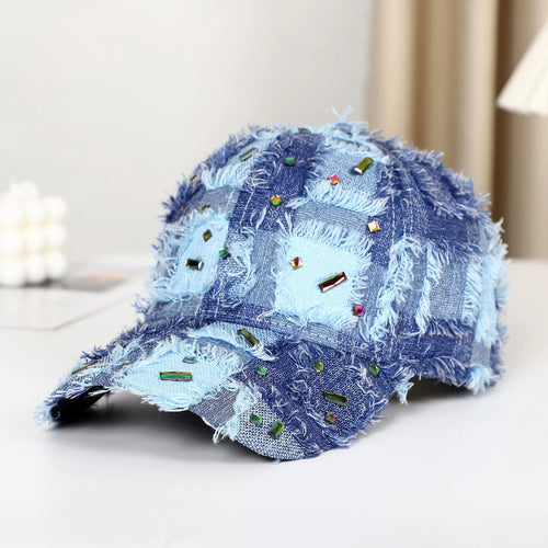 Women's Y2k Rhinestone Baseball Cap Hat Outdoor