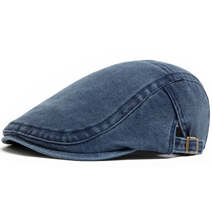 New Vintage Cotton Beret Men Women Fashion Flat Visor Cap