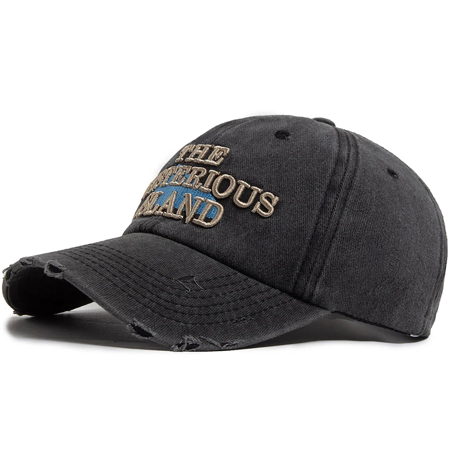 The Mysterious Island Letter Baseball Cap For Men