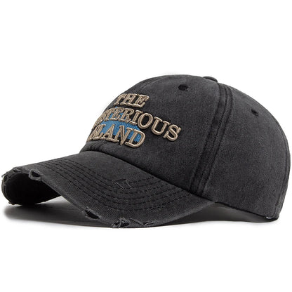 The Mysterious Island Letter Baseball Cap For Men