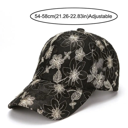 Fashion Breathable Floral Lace Baseball Cap