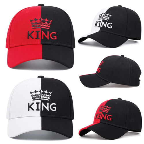 King Crown Double Color Embroidered Men's Trendy Baseball Hat Hip Hop Hat Women's