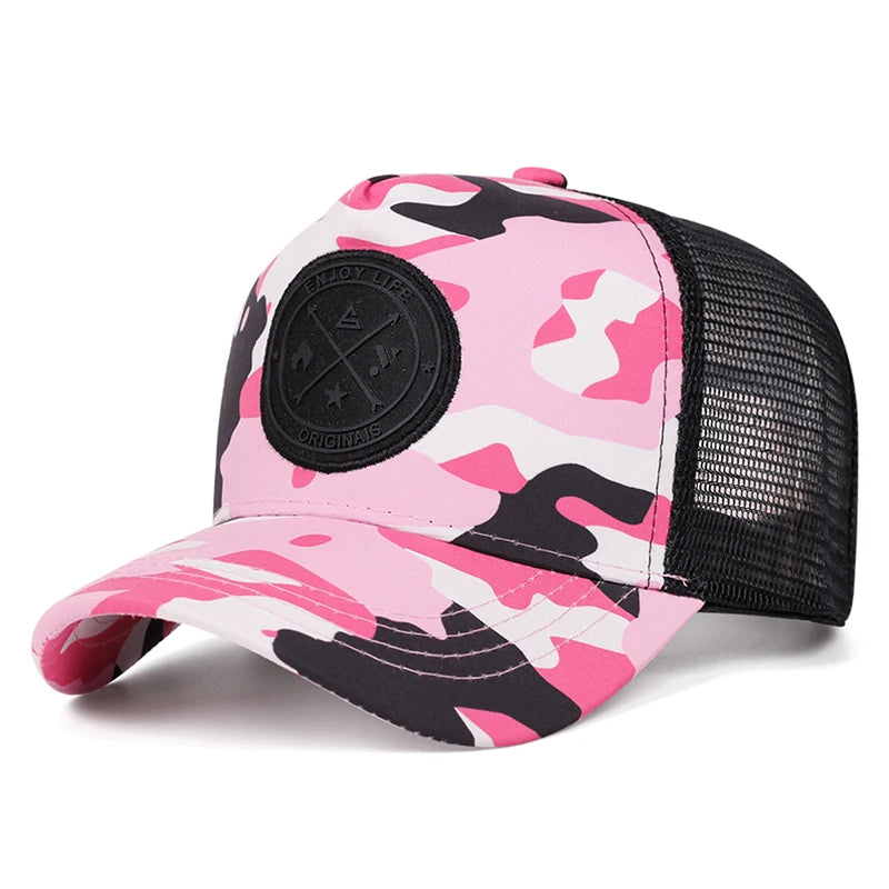 Fashion New Hip Hop Hat ENJOY Baseball Hat Outdoor Daily Leisure Decoration Sunshade Hat Unisex Mesh Hat