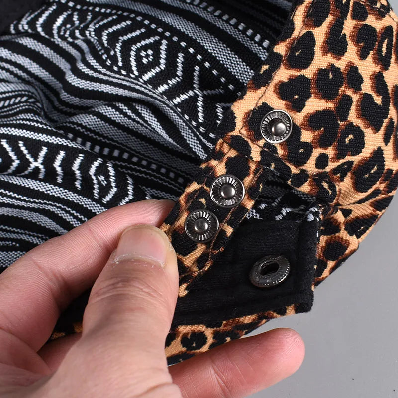 Spring Fashion Dot Leopard Newsboy Cap Women Cotton