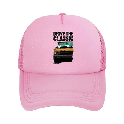 Classic Drive Auto - Inspired, Retro Car Design Mesh Baseball Cap