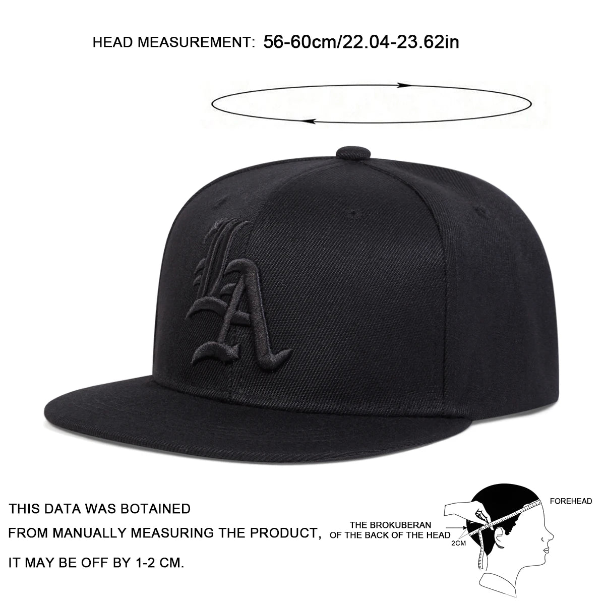 Unisex Gothic Letter Embroidery Hip-Hop Hats Spring Autumn Outdoor