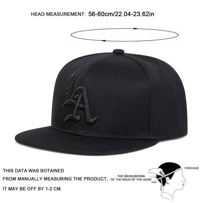 Unisex Gothic Letter Embroidery Hip-Hop Hats Spring Autumn Outdoor