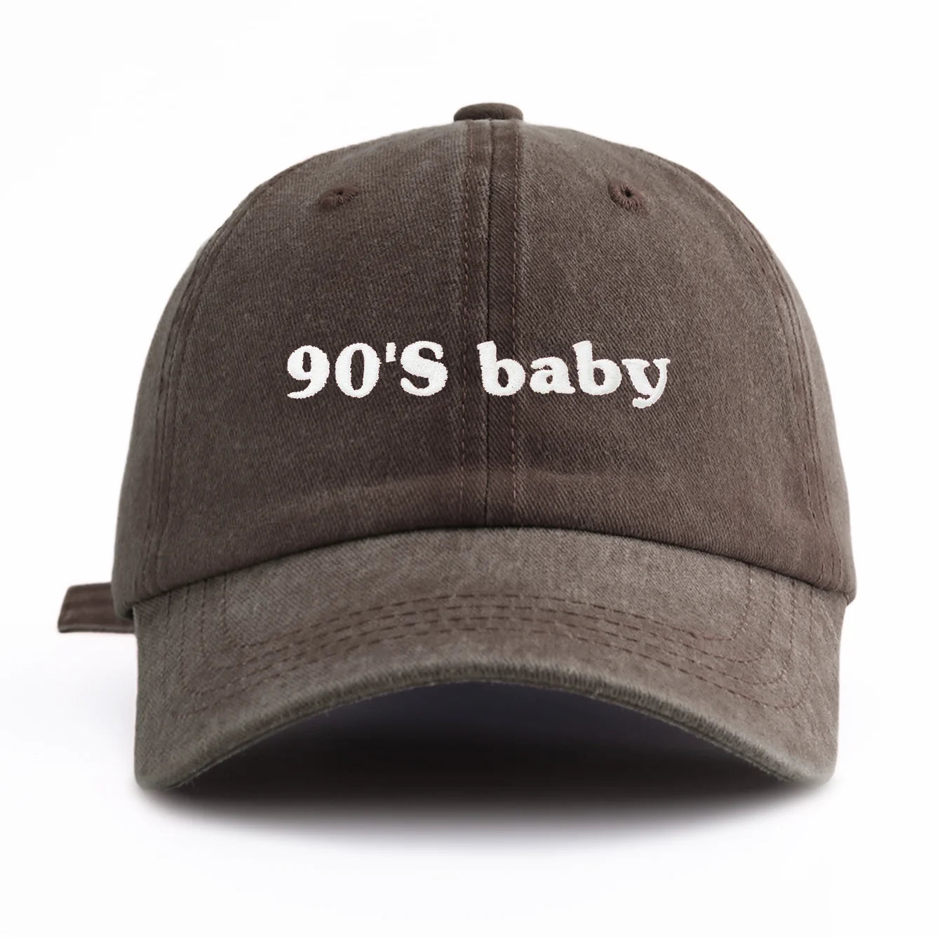 90's Baby Embroidery Washed Baseball Cap
