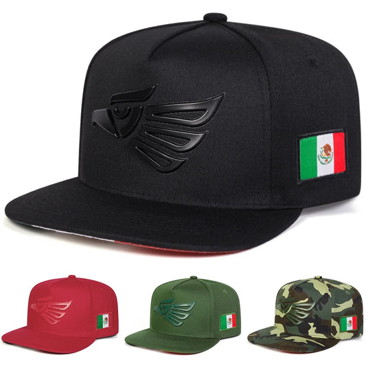 Unisex Eagle Head Embroidery Hip-hop Hats Spring and Autumn