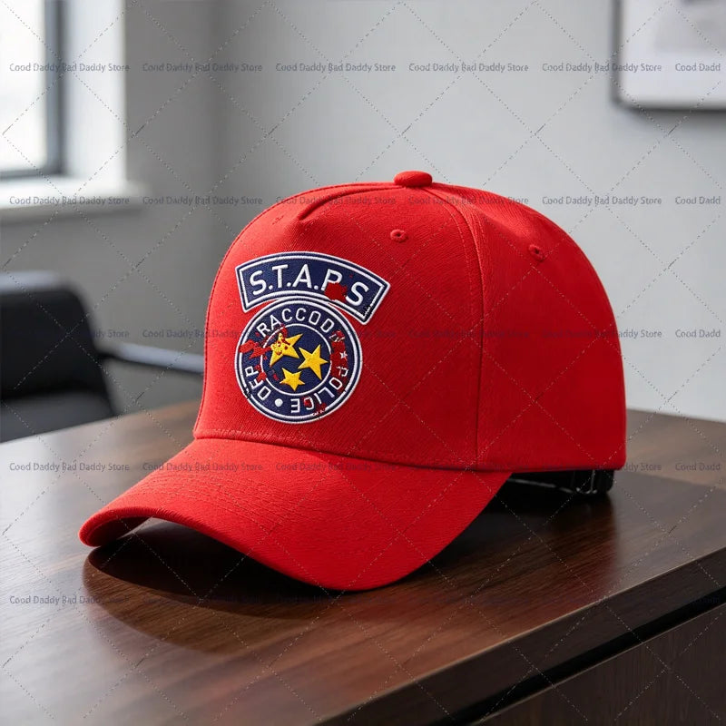 Umbrella Corporation Circular Baseball Cap resident Evils Biohazard Adjustable Hat Black Casual Sun Cap