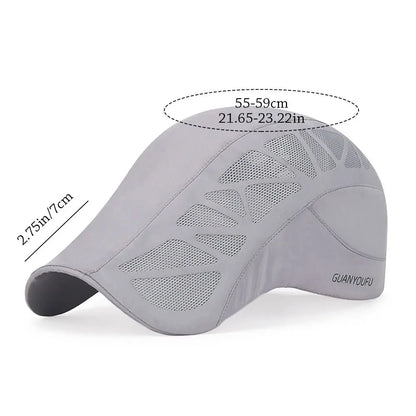 Summer Mesh Letter Quick-Drying Golf Driving Sun Cap