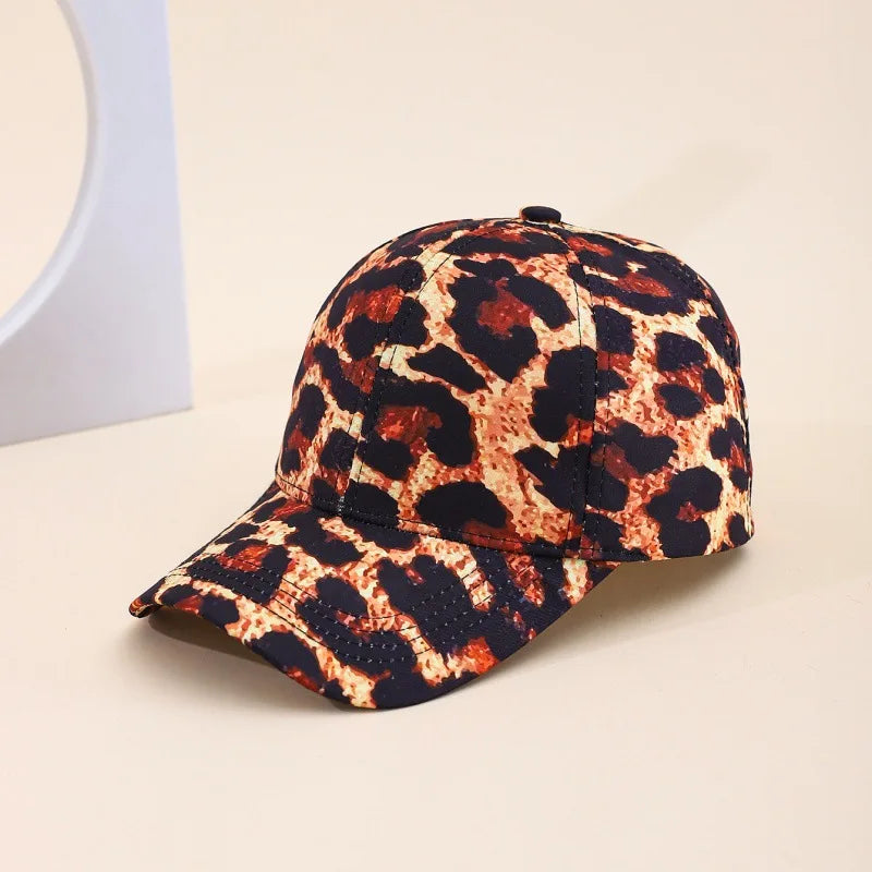 Baseball Caps Leopard Print Adjustable Outdoor Snapback Hat