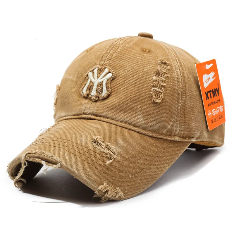Korean Style Personalized Ripped Hat