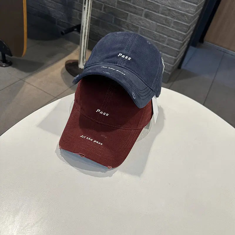 Letter Embroidered Baseball Cap For Women Spring Summer Outdoor Sunscreen Unisex Sports Casual Hat