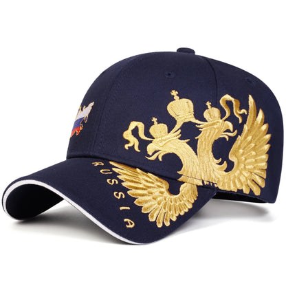 Unisex Map of Russia Embroidery Baseball Caps Spring and Autumn