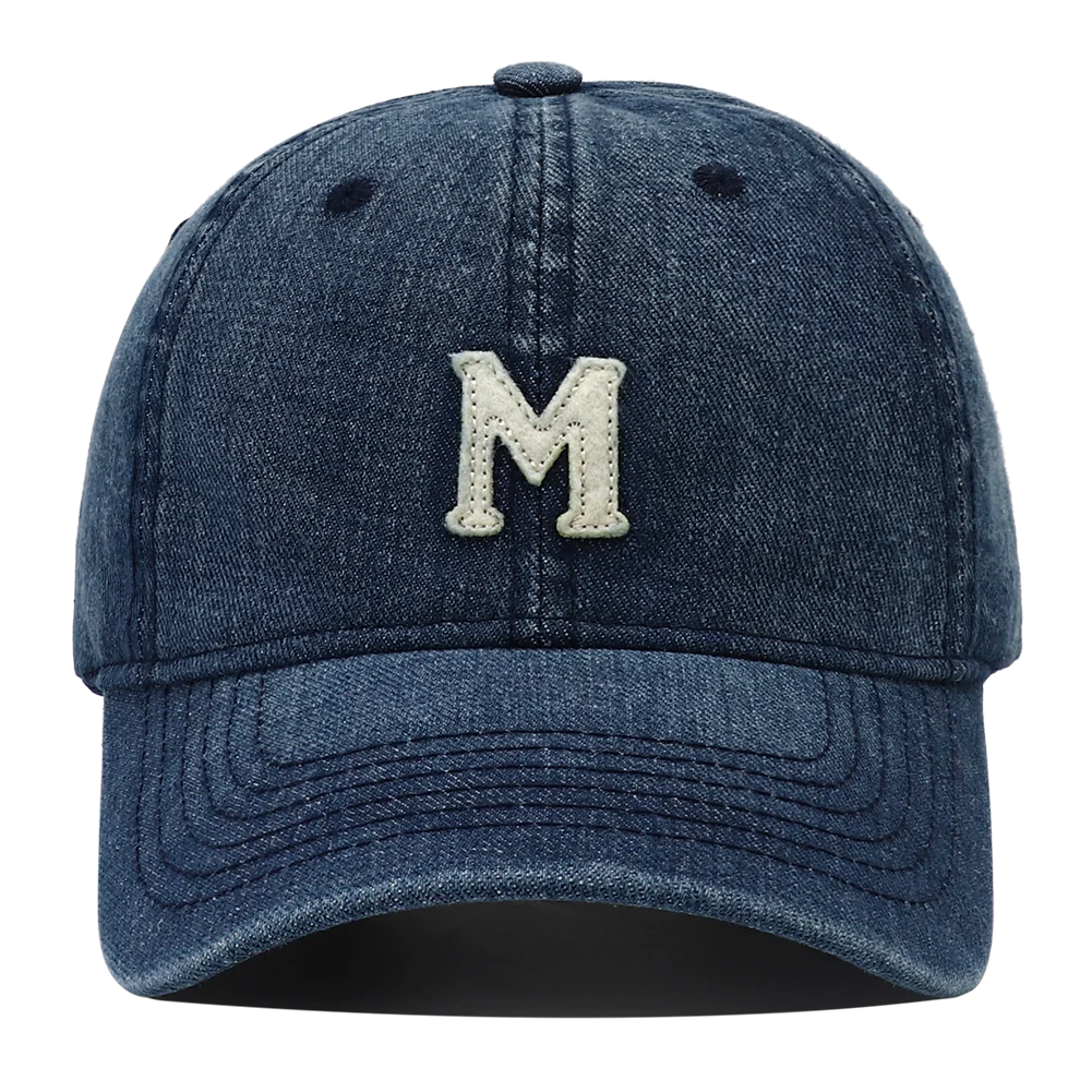 High Quality Korean Style Washed Denim Baseball Cap