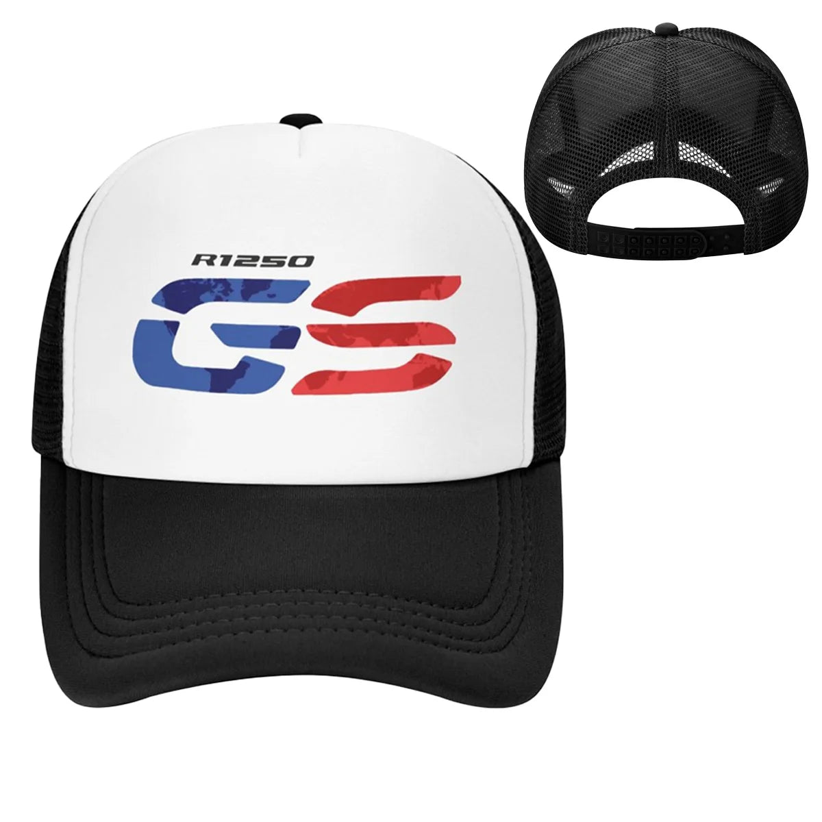 GS World Map Motorcycle Trucker Hat Adult Fashion Hats Sun Caps