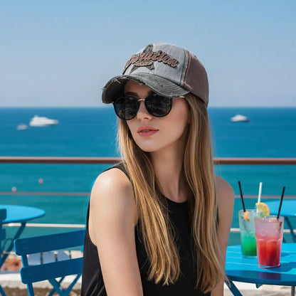 Plaid Washed Baseball Cap - Men's and Women's Hat