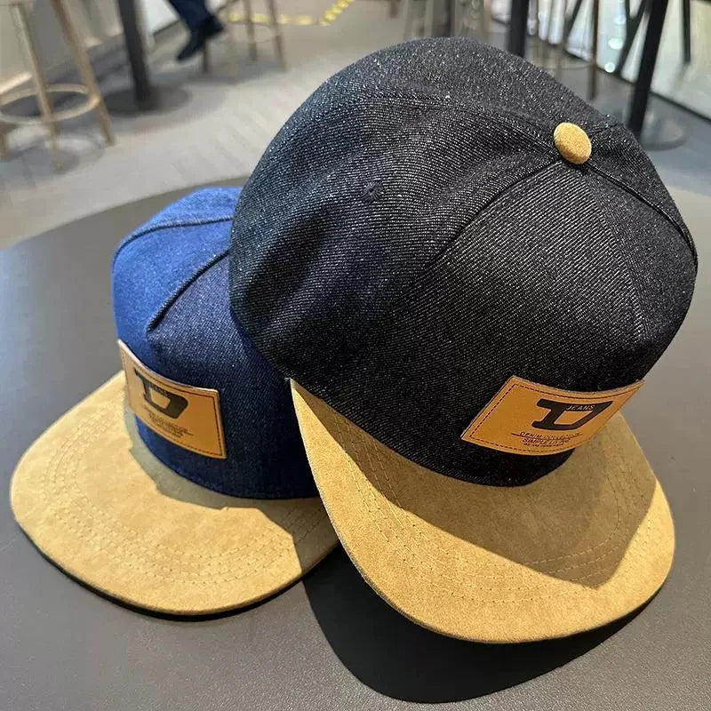 Hip Hop Baseball Cap Flat Brim Hat Casual Street Dance Outdoor Couple Visor Hat