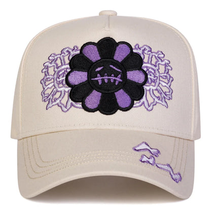 Unisex Sunflower Embroidery Baseball Caps Spring Autumn