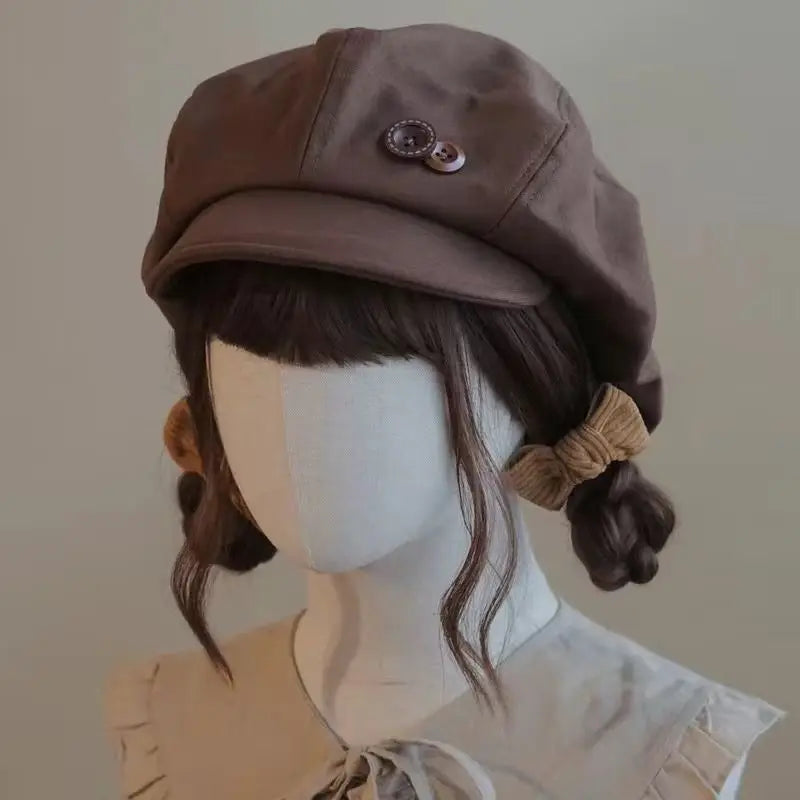 Korean Japanese Handmade Cloud Beret & Cap