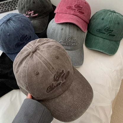 Retro Washed Cotton Baseball Caps