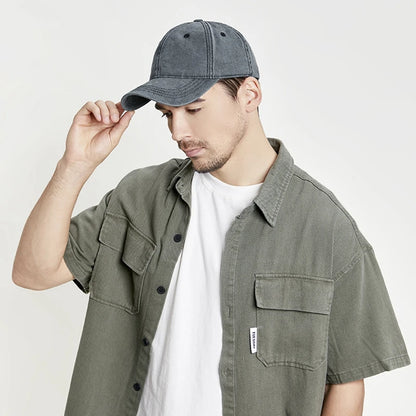 Man Cotton Big Size Baseball Hat Woman Plus Size Sun Caps Male Casual Snapback Cap