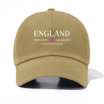 Fashion Casual England Print Baseball Cap Adult Child Minimalist Retro Style Casual Soft Adjustable Perfect As Gift Baseball Cap