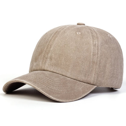 Unisex Light Washed Solid Color Baseball Caps Spring And Autumn