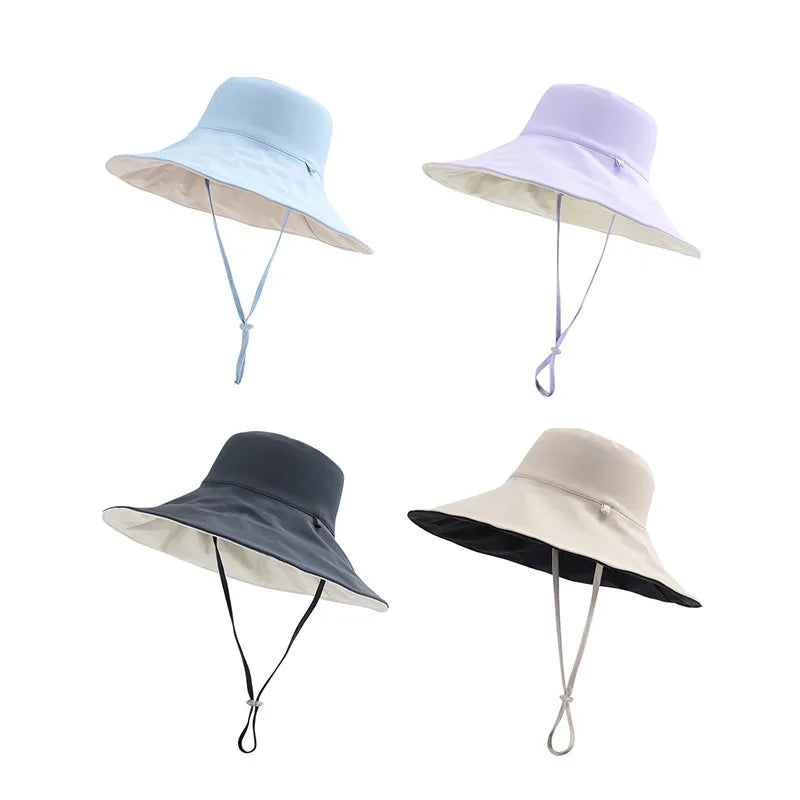 Women Extra Wide Brim Reversible Sun Hat UPF 50+