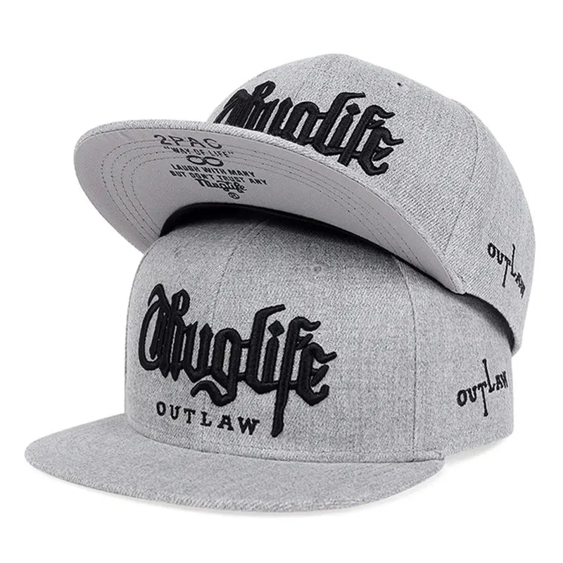 Fashion Fastball Cap Thuglife Embroidery Hiphop Baseball Cap