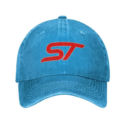 ST Logo Print Baseball Caps Classic Washed Distressed Cowboy Headwear Men Women