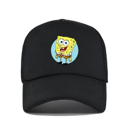 Fashion Cute SpongeBobs Print Baseball Cap Cartoon Men Women Summer