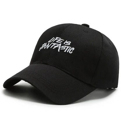 Trendy Embroidered Rock - style Baseball Cap with Unique Logo