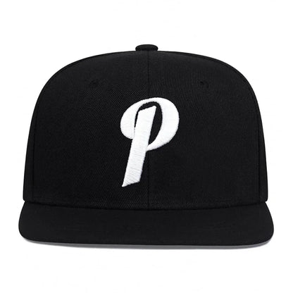 Unisex P Letter Embroidery Hip-hop Hats