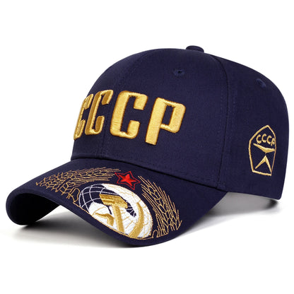 Unisex CCCP Letter Embroidery Baseball Caps Spring and Autumn