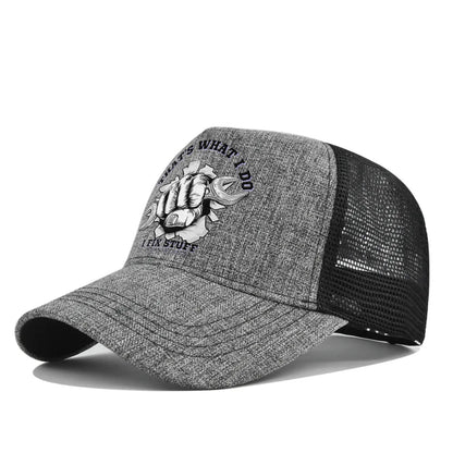 Spring Summer Printed Mesh Breathable Baseball Cap