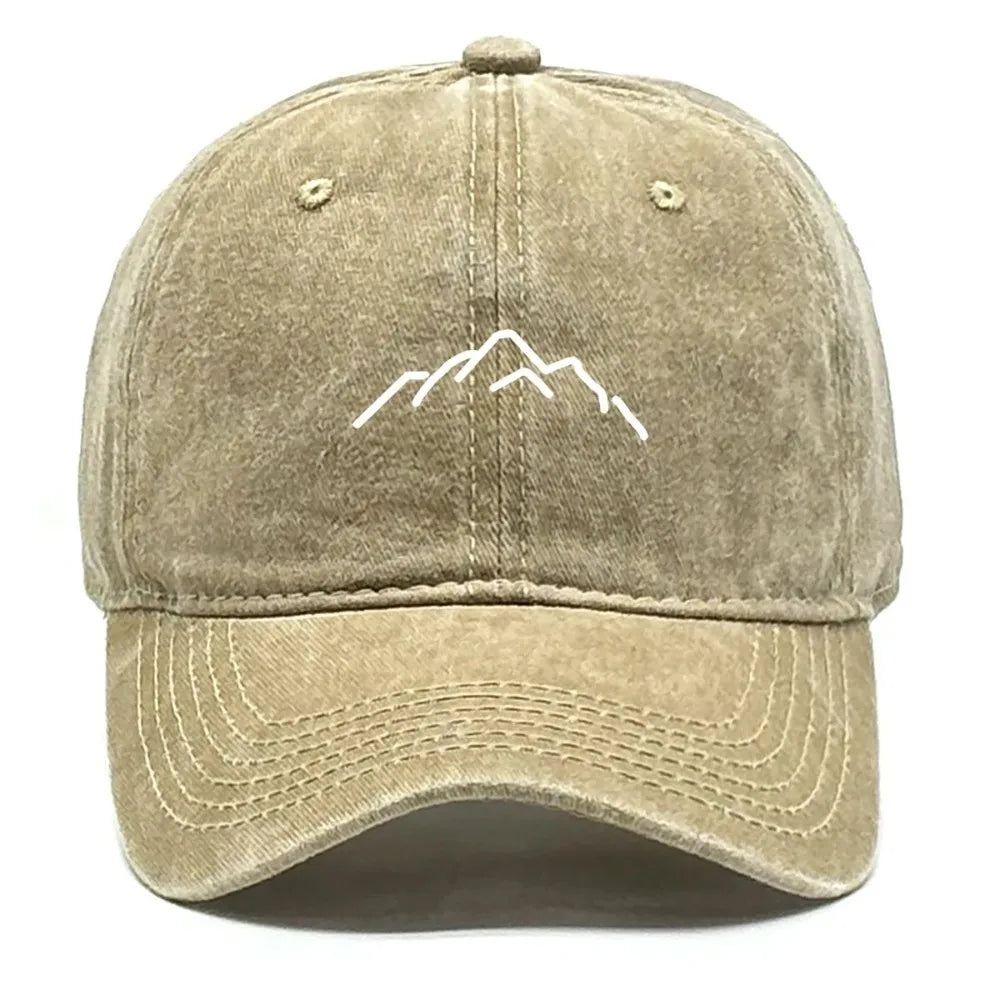 Mountaintop Print Baseball Caps