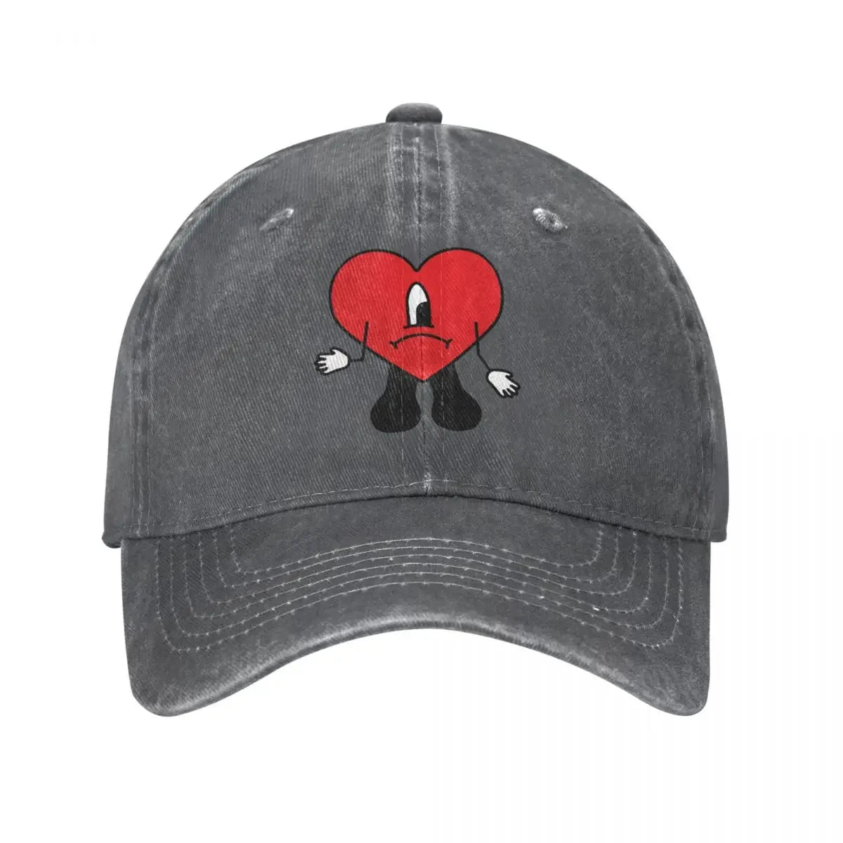 New Bad Bunny Denim Baseball Cap Snapback Hat Men Women Outdoor