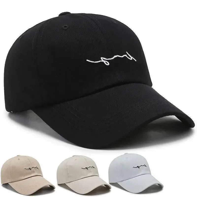 New Simple Corrugated Outdoor Sports Baseball Cap Polyester Cap New Cap Embroidery Hat