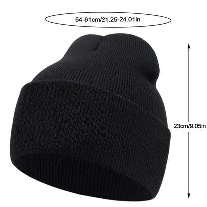 Fashionable Lettered Knitted Hats, Warm Woolen Hats