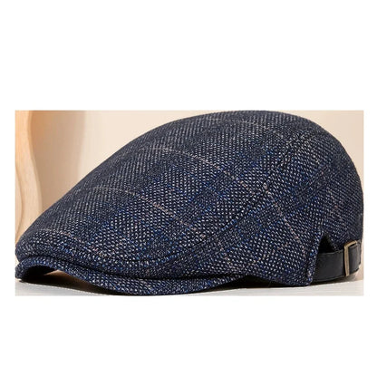 Classic Solid-Color British-Style Newsboy Cap