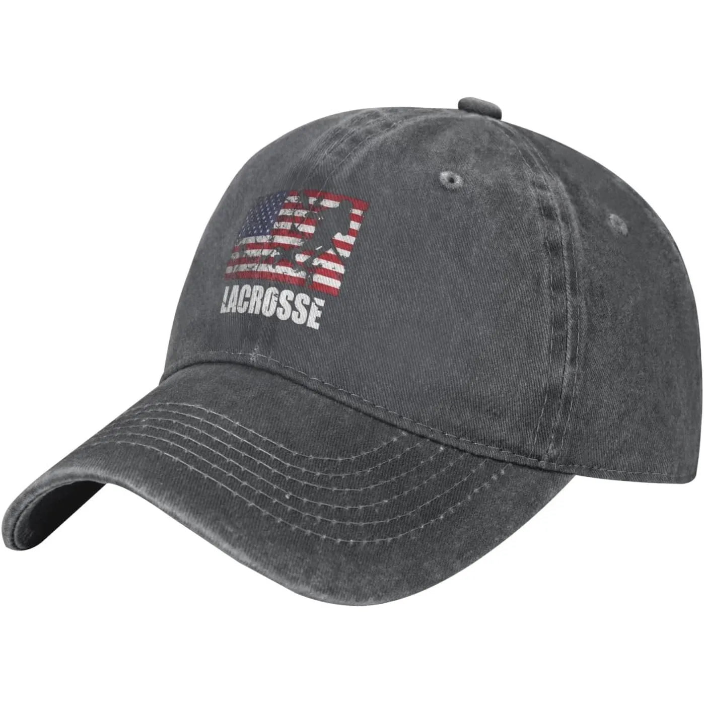 Lacrosse American Flag Washed Baseball Cap