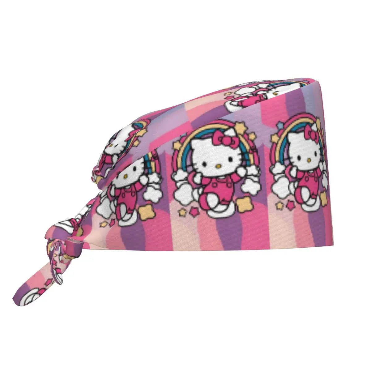 Custom Hello Kitty Medical Staff Scrubs Hat Women Men Cartoon Chara For Chef Hat